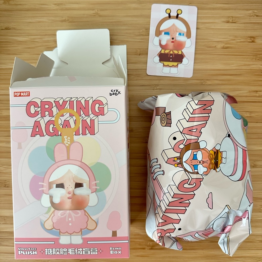 Authentic Pop Mart Cry Baby - Crying Again (I’ll Bring You A Flower)